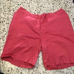 Dark Pink Avenue Chino Shorts